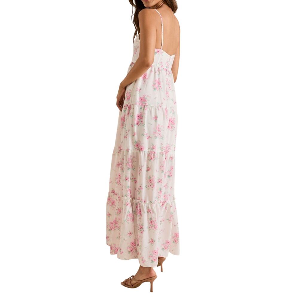 Altar'd State Corset Bodice Maxi  Pink Floral  Zandry Dress M NWOT Wedding Guest - Picture 6 of 15